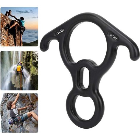Hochfester 50 Kn Ochsenhorn-karabiner/abseilgerät Mit Achterring Für Das Klettern In Der Luft