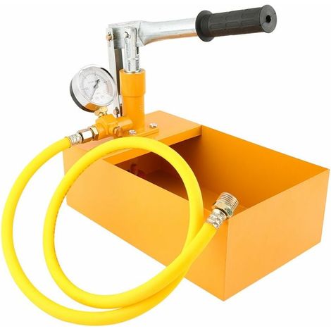 Manuelle Hydraulikdruckprüfmaschine 2,5 Mpa – G1/2-anschluss – Für Wasser Und Hydrauliköl – Robustes Metall