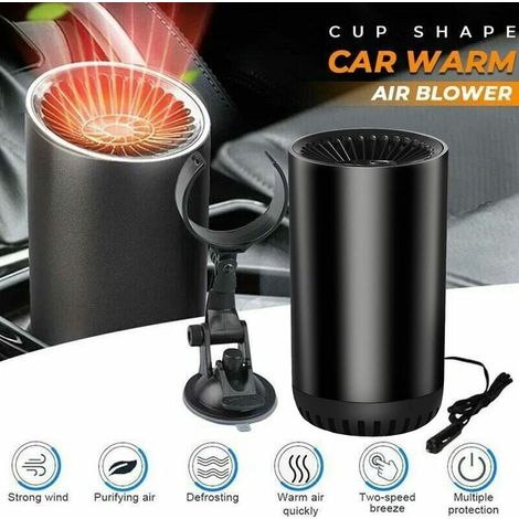 Nazalus – Bestseller – Tragbare Autoheizung, 2-in-1, Schnelles Heizen Und Kühlen, Autoheizung Und -enteiser, Windschutzscheibenenteiser 150 W 12 V, Windschutzscheibenlüfter