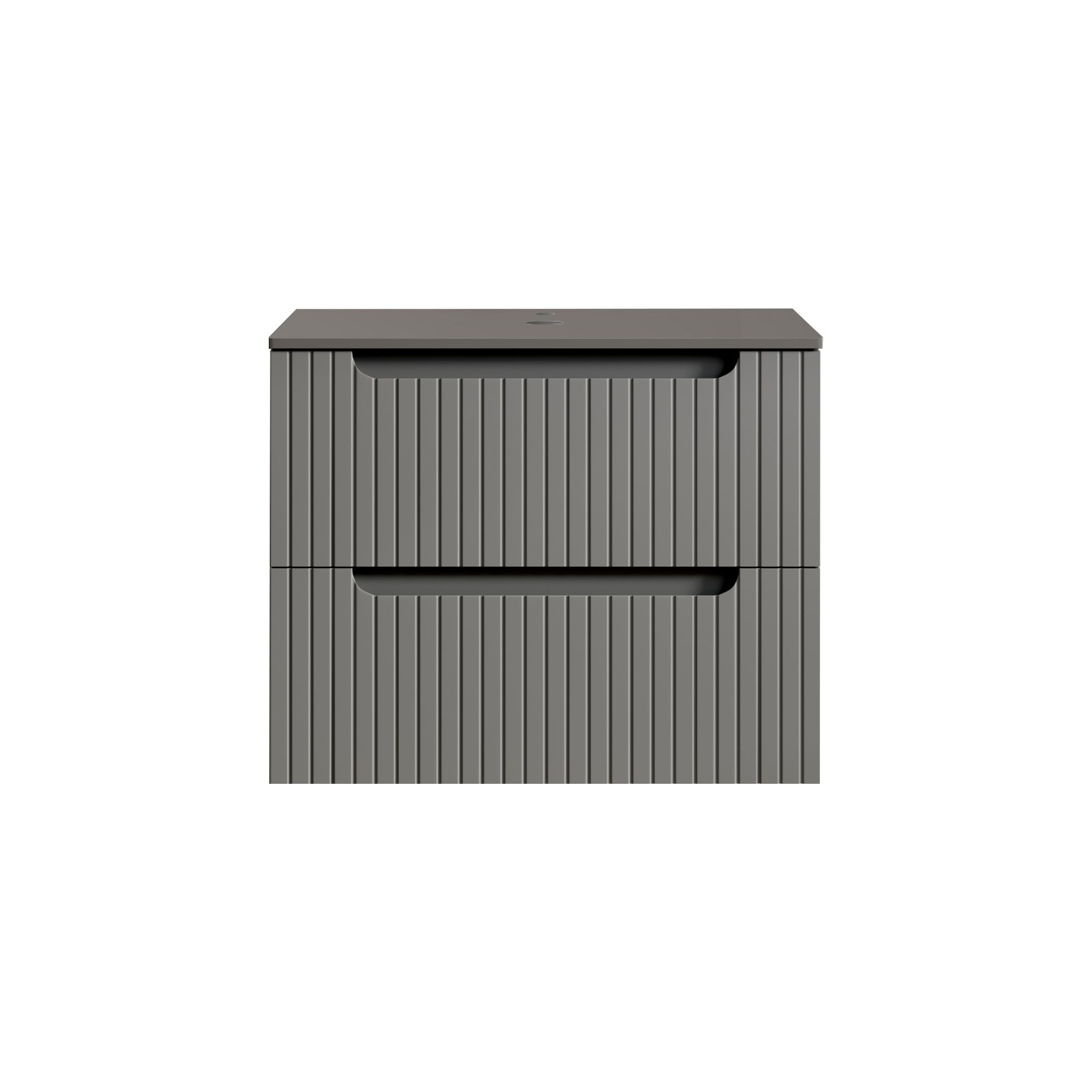 60cm Unterschrank Ohne Waschbecken, Dunkelgrau