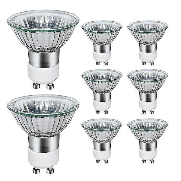 8er-pack Gu10-halogenlampen, 220 V Gu10-halogen-spotlampen, 2800 K Warmweiß, 35 W