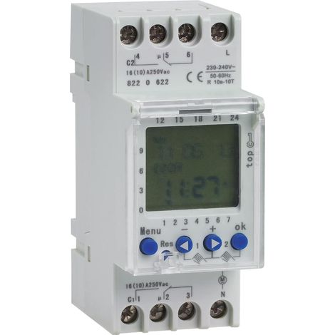 Programmierbarer Digitaltimer 220 V – 44 Ein-/44 Ausschaltzeiten – Genauigkeit ≤ ±2 Sekunden/tag – Zur Präzisen Steuerung Elektrischer Geräte