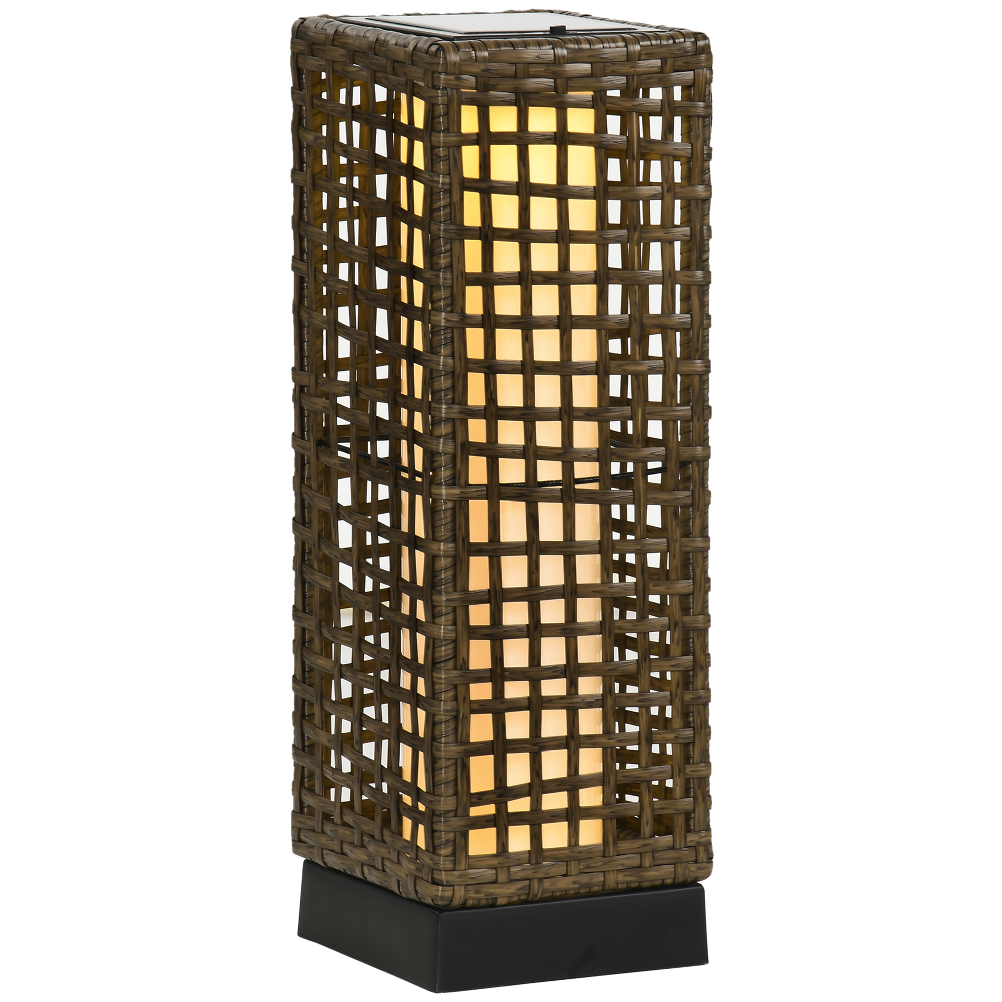 Rattan-solarleuchte Led, Wasserdicht, Mit Lichtsensor, Für Garten & Terrasse