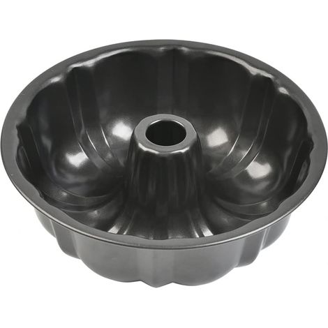 Rundes Backblech Aus Stahl – Kuchenform Ø 24 Cm Mit Antihaftbeschichtung – Stabil Und Lecker, Dunkelgrau