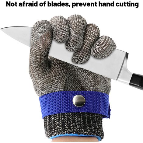 Schnittfeste Handschuhe, Schutzhandschuhe Der Stufe 5, Arbeitshandschuhe Aus Edelstahldraht, Küchenhandschuhe, Metzgerhandschuhe, M