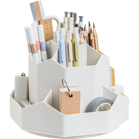 Schreibtisch-organizer, 360 Grad Drehbarer Stiftehalter, Schreibtisch-organizer Mit 9 Fächern, Stiftehalter, Für Schreibwaren, Make-up, Bastelbedarf