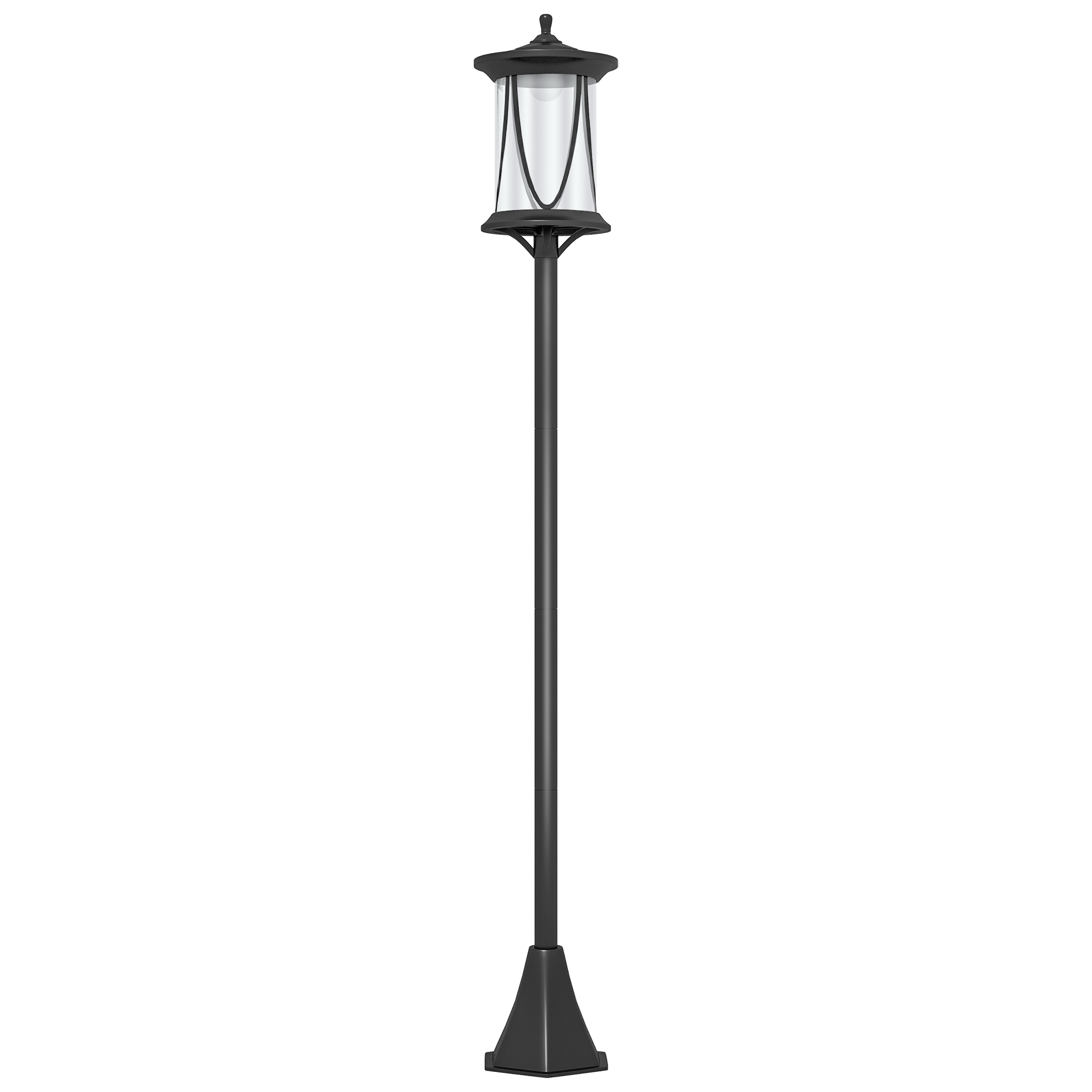 Solar-straßenlaterne Led, Ip44, Abs, Mit Lichtsensor, Wasserdicht