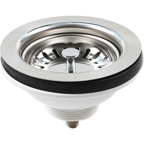 Spülbecken Aus Edelstahl 304 – Länge: 5,5 Cm (114 Mm) – Beckenart: Abfluss