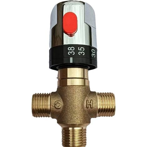 Temperaturbegrenzer Für Warmwasserbereiter, Thermostatmischer, Messingmischer, Wassertemperaturregelschlauch, Thermostatsteuerung, G1/2