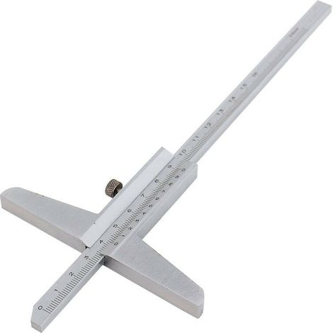 Tiefenmesser Aus Edelstahl 0–150 Mm – 0,05 Mm Auflösung – Industrielle Präzision – Professionelles Bearbeitungswerkzeug