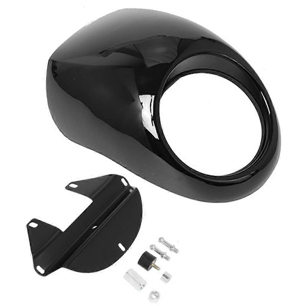 Motorrad-scheinwerferabdeckung, Scheinwerferverkleidung Für Harley 883 Xl1200, Modifizierte Motorrad-scheinwerferabdeckung, Glänzend Schwarz