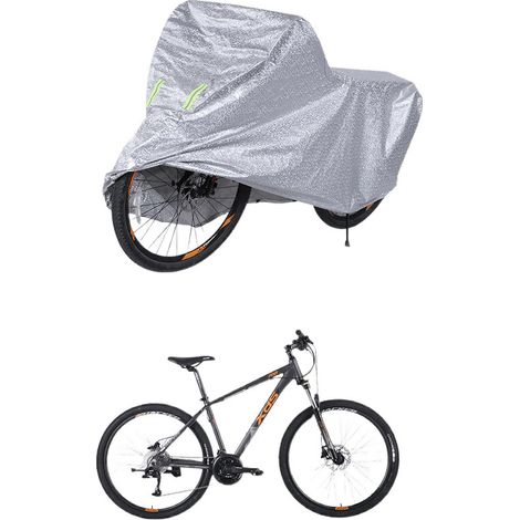 Universelle E-bike-abdeckung, Wasserdicht, Sonnenbeständig, Wetterfest, Silberfarben, 20-22 Zoll
