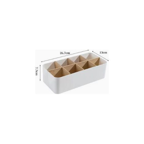Weißer Schreibtisch-organizer, 8 Fächer, Multifunktionaler Schreibtisch-organizer Für Stifte, Fernbedienungen, Bürozubehör, Aufbewahrungsbox