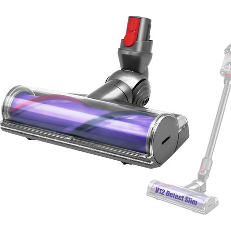 Elektrischer Bürstenkopf Für Dyson V12 Detect Slim – Direktantriebsreinigung – Borsten Aus Nylon Und Kohlefaser – Geeignet Für Hartböden Und Teppiche