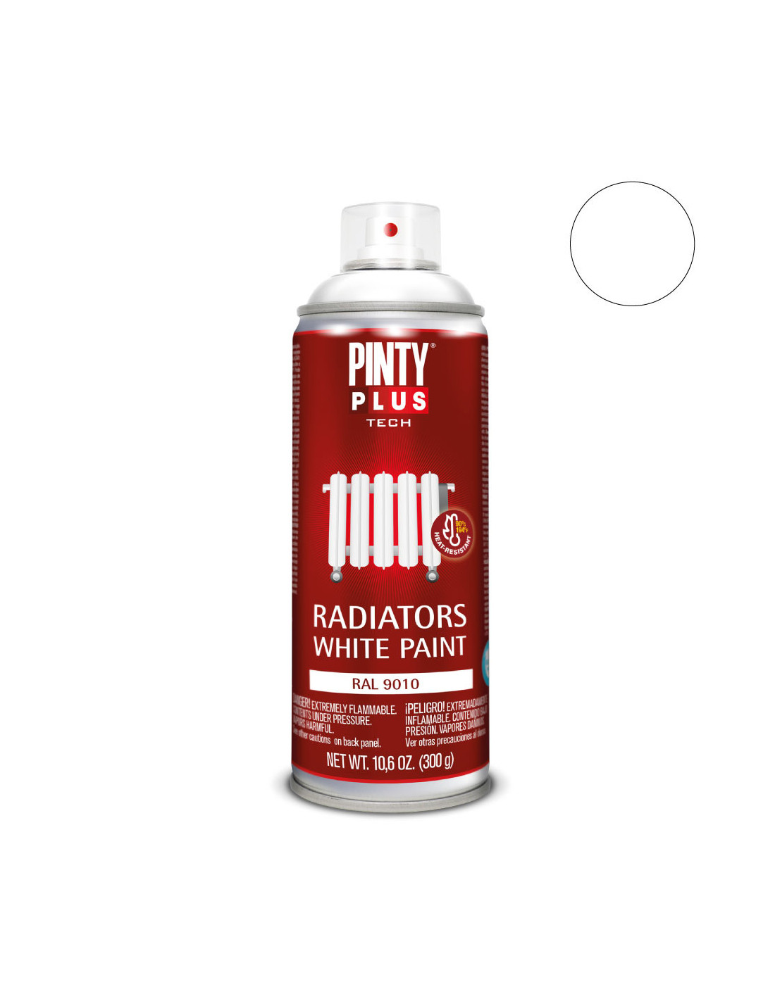 Sprühfarbe Pintyplus Tech Weiß Radiateus Ral 9010 Spray 520cc