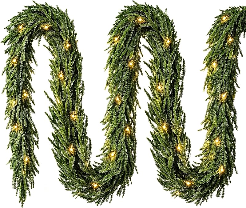 M Lange Weihnachtsgirlande, Baumgirlande, 50 Led-lichter, Weihnachtsdekoration Für Den Außenbereich