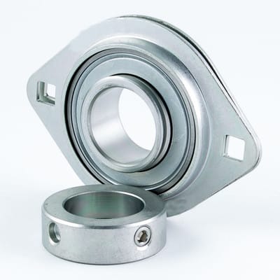 Flanschlagergehäuse-Einheit RALT20-FA125.8, Innend 20mm, Außend 81mm, Breite 24,6mm