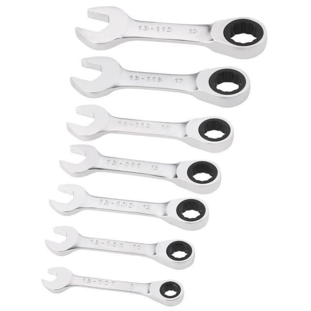 Kurzes Schraubenschlüssel Set 7-teilig