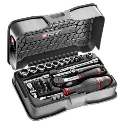 Steckschlüssel-Set 1/4" R.161B, 31-teilig R.161-5P6