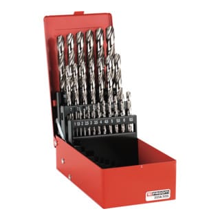 Sortiment Gefräste Bohrer Set, 19-teilig