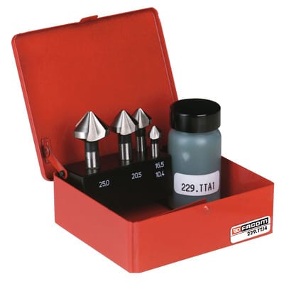 Senkfräser 90° ø10,4 - 25mm, Set 4-teilig 229.TTJ4