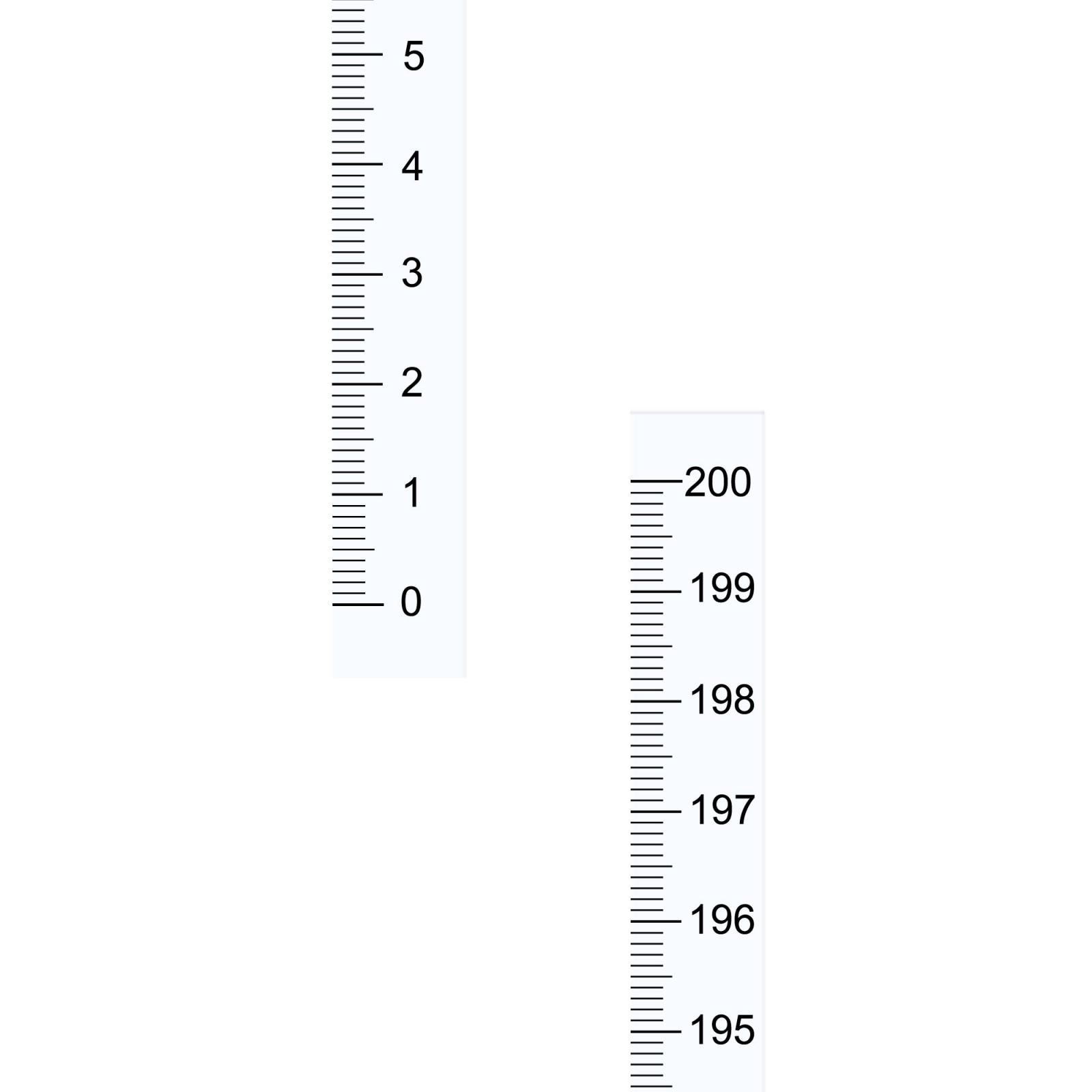 Maßklebeband 200cm vertikal für Werkbank (weiß) Bild 2