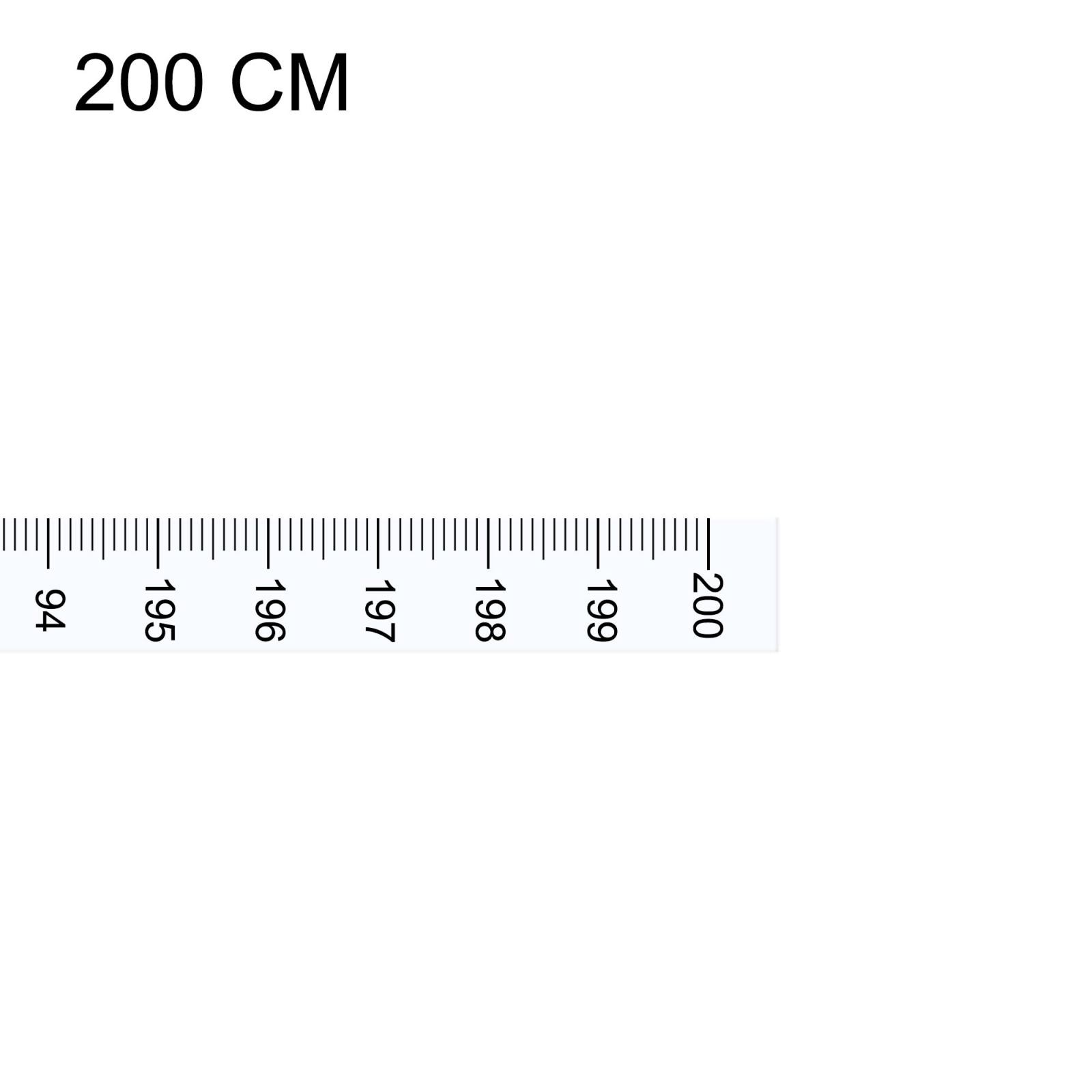 Maßklebeband 200cm vertikal für Werkbank (weiß) Bild 5