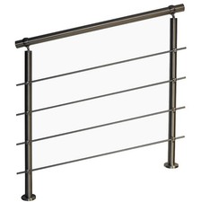 Treppengeländer Balkongeländer Edelstahl Bausatz Geländer Handlauf Querstreben Bild 6