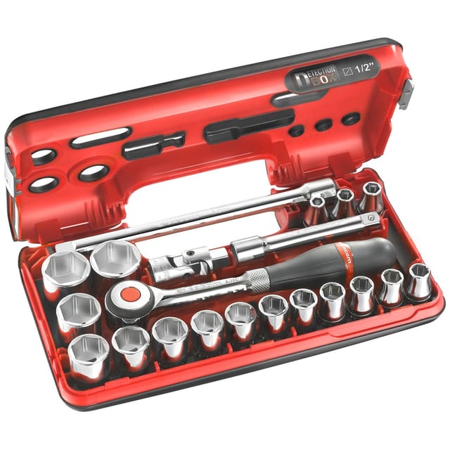 Steckschlüssel-Set 1/2" D-Box, 21-teilig S.360DBOX1