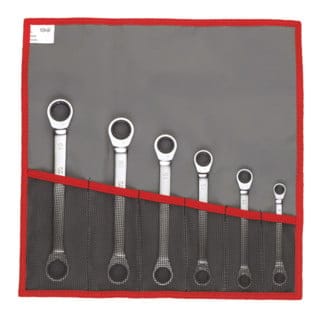 Knarrenringschlüssel gerade Set, 6-teilig 64.JE6T