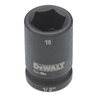 Steckschlüssel 1/2" kurz schlagfest 19mm