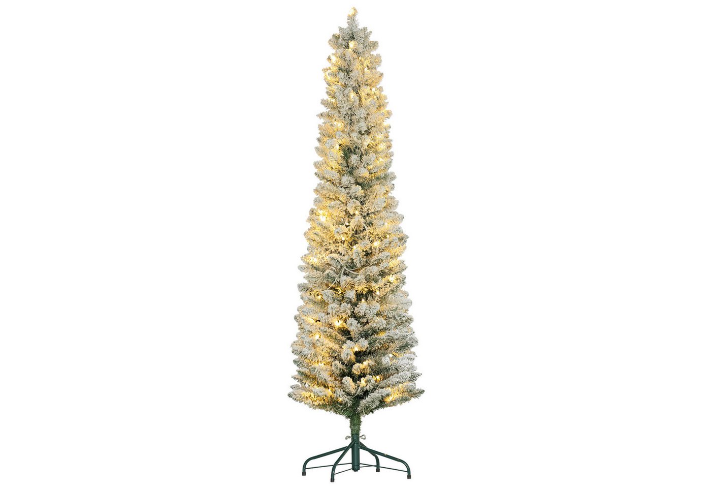 HOMCOM Künstlicher Weihnachtsbaum 180 cm mit 150 LED-Lichtern Bild 5