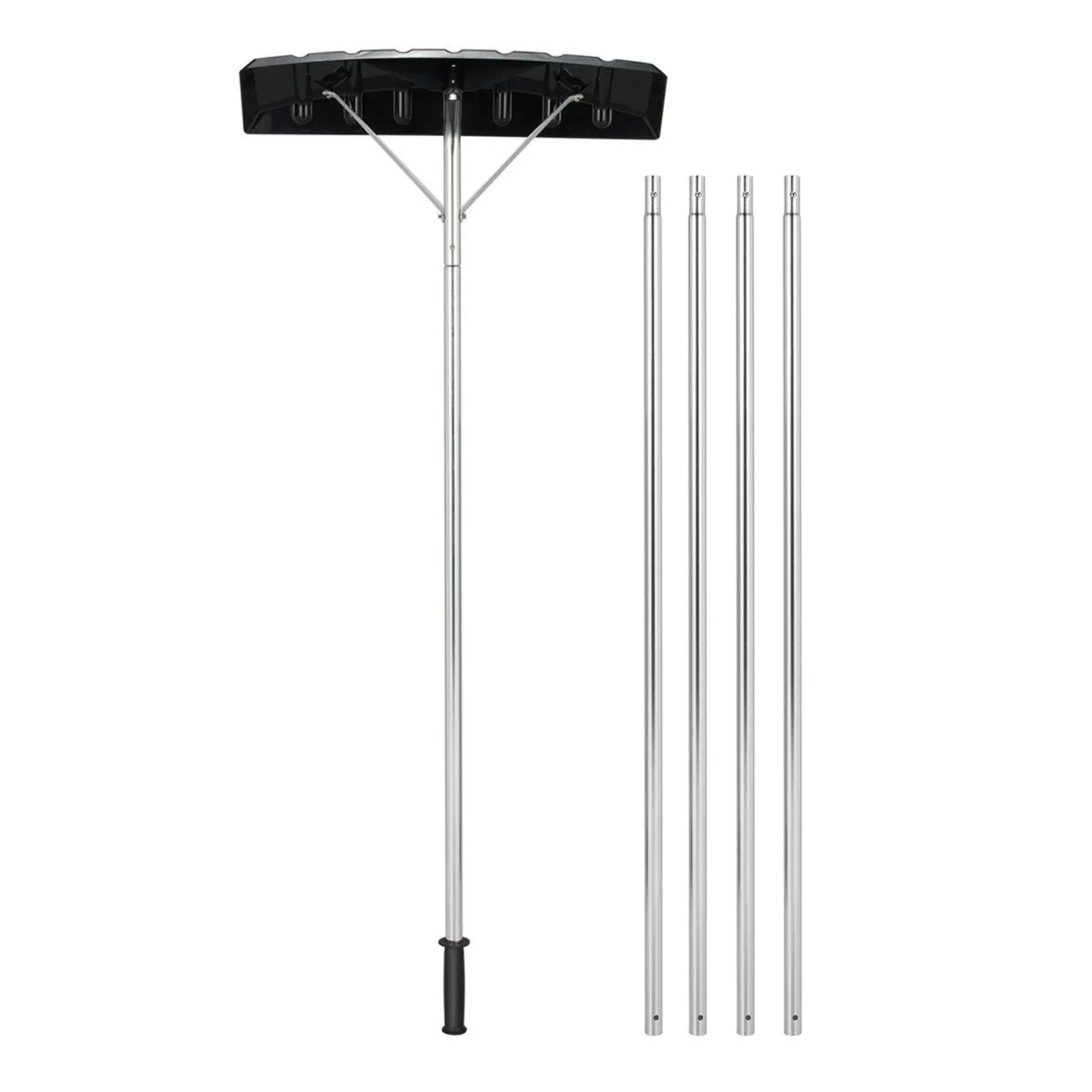 Costway Dach-Schneeschaufel mit Rutschfestem Griff 148-608 cm