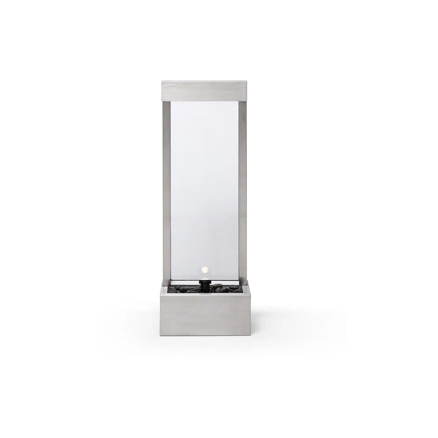 Vente-unique Gartenbrunnen Panga Silberfarben 39 cm