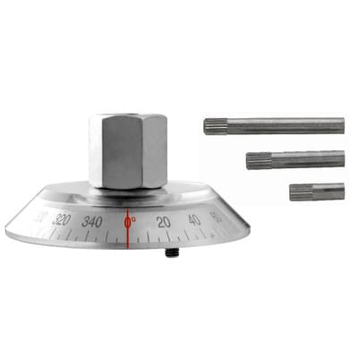Winkelgradmesser mit Bolzen 1/2" D.36oL