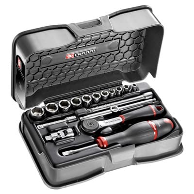Steckschlüssel-Set 1/4" R.161B, 17-teilig R.161-2P6U