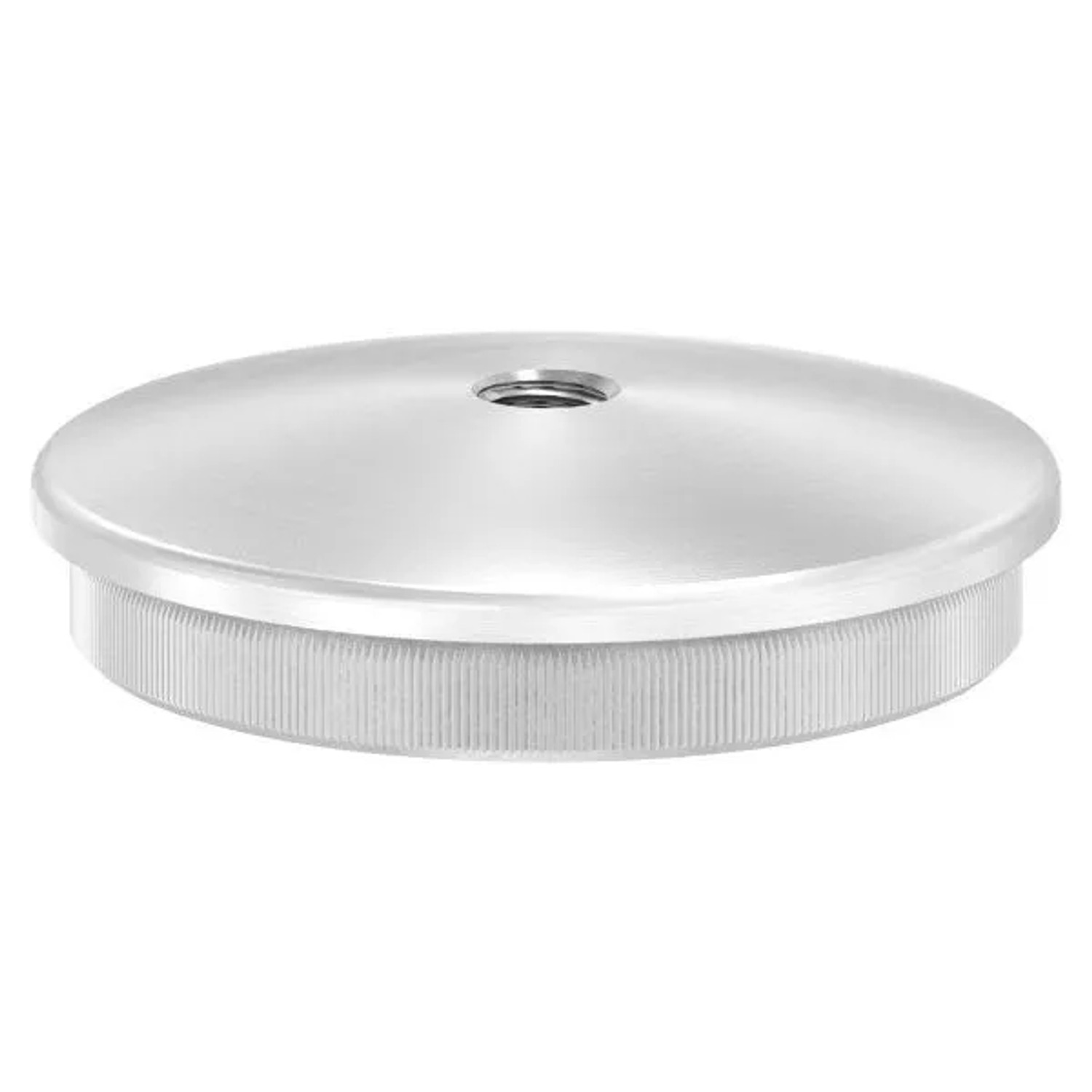 FeNau Einsteckkappe V2A Edelstahl Für Rohr Ø 60,3x2,5 mm Mit M8 Gewinde Gewölbt