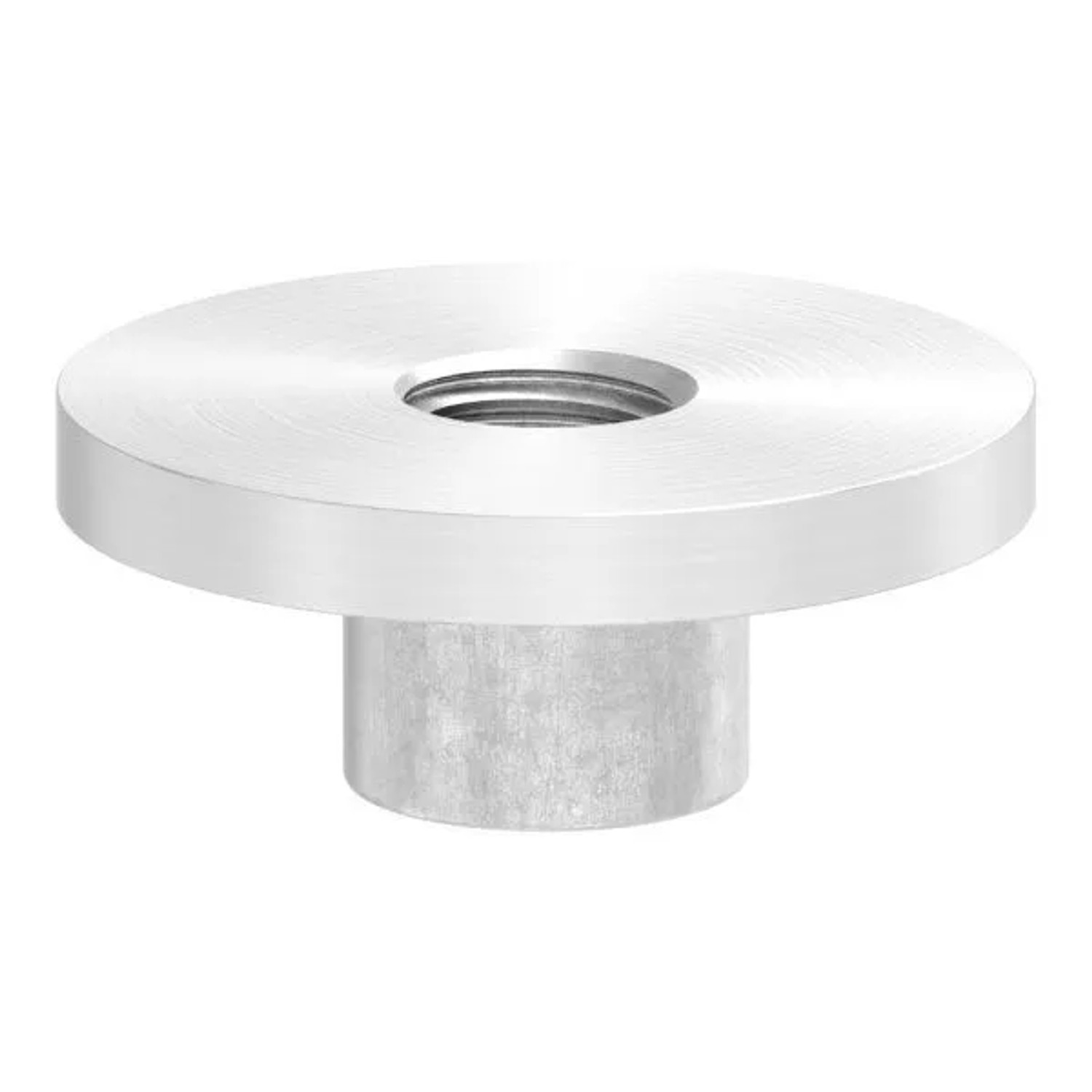FeNau Platte Flach Mit M10 Für Rohr Ø 33,7 mm V2A