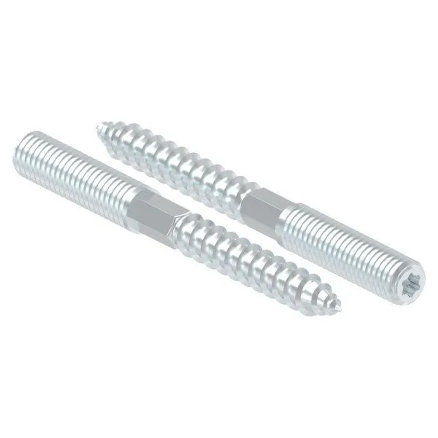 FeNau Stockschraube Stahl Verzinkt M8x80 mm Mit Torx & Sechskant