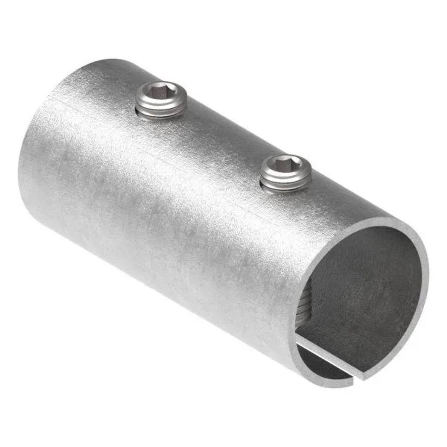 FeNau Verbindungshülse V2A Für Rohr Ø 33,7 X 2,5 mm L 65 mm Mit Klemmschrauben