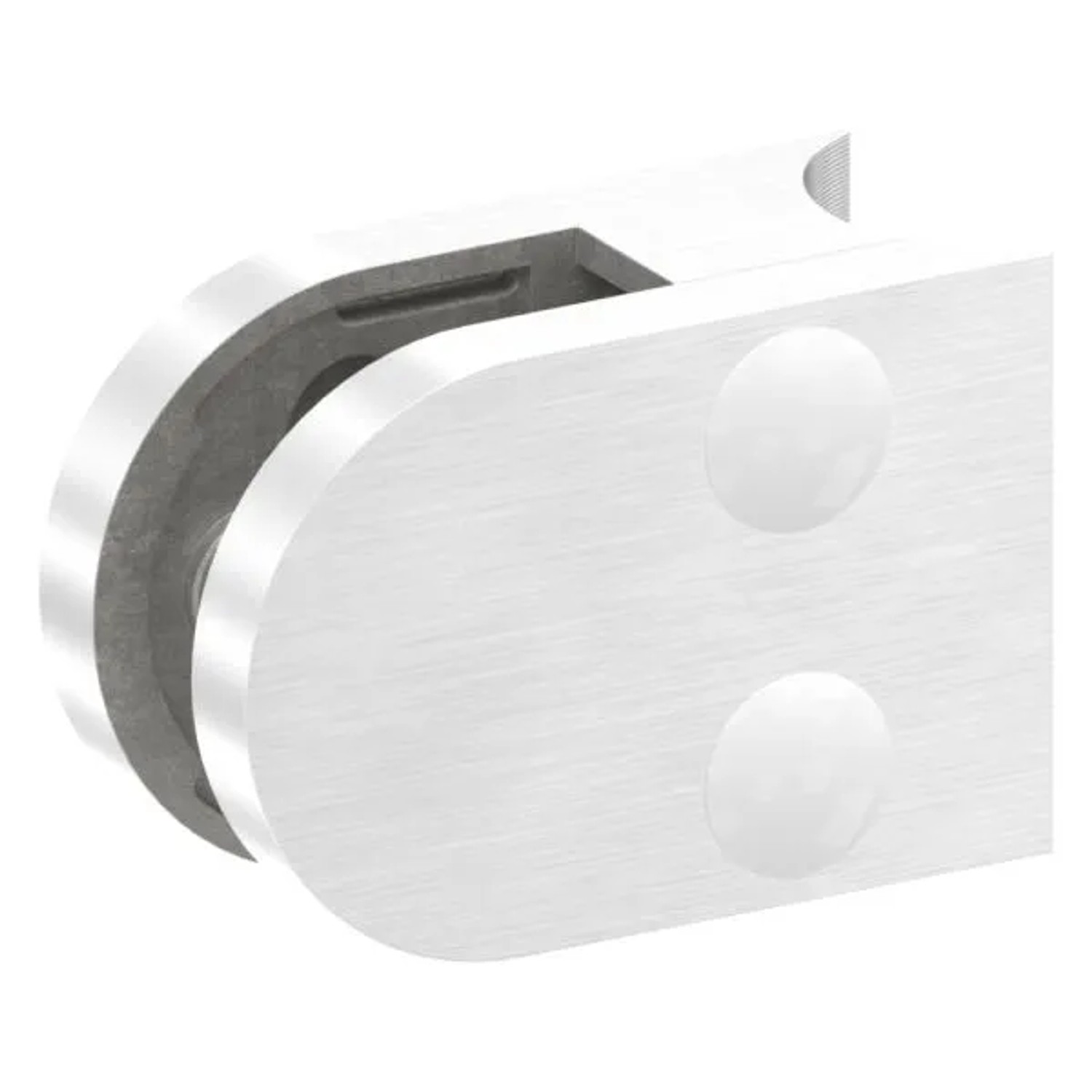 FeNau Glasklemme Edelstahl V2A 50x40x26 mm Für Rohr Ø 26,9 mm Mit AbZ