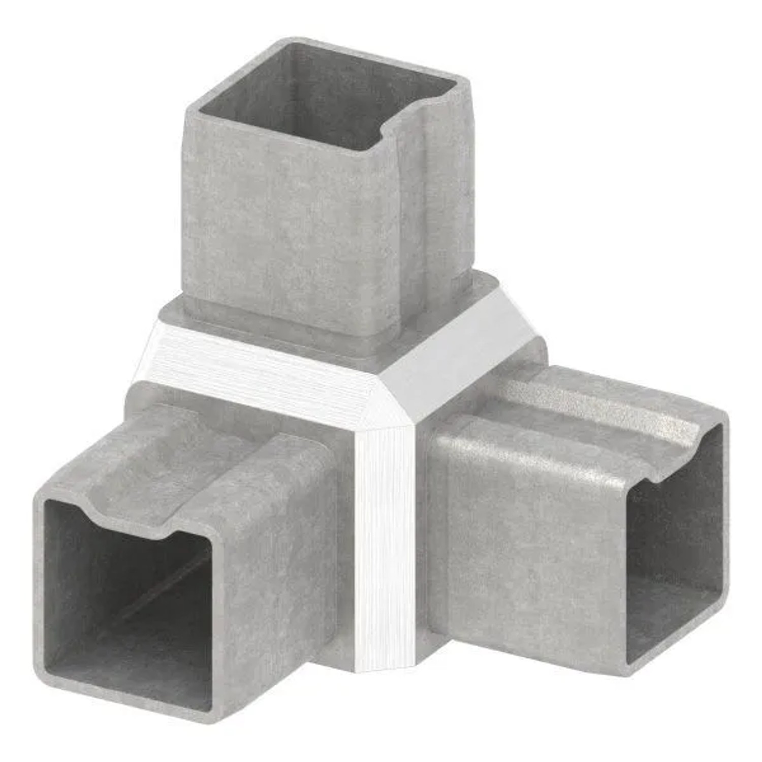 FeNau Eckverbinder V4A Für Rohr 30x30x2 mm Zum Stecken