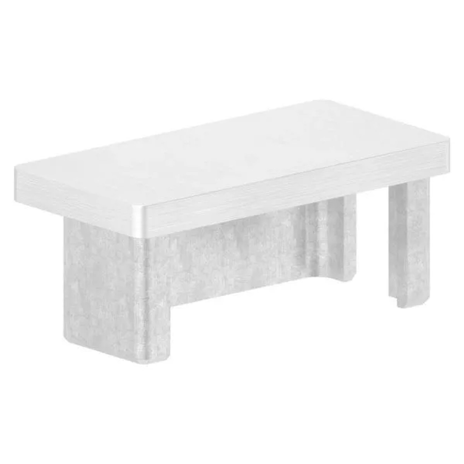 FeNau Einsteckkappe V4A Edelstahl 60 X 30 mm Für 2,0 mm Wandstärke