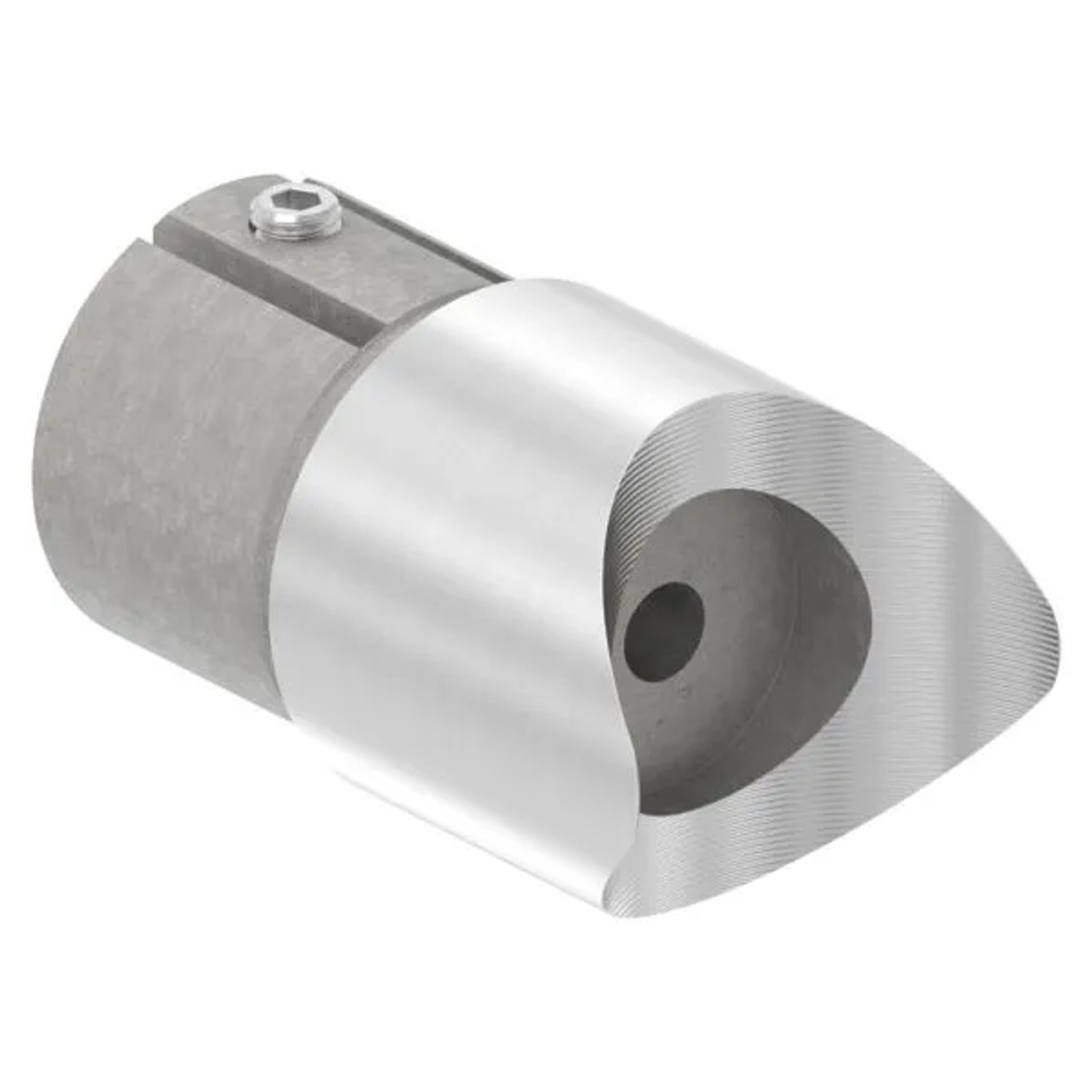 FeNau Steckfitting V2A Für Rohr Ø 48,3 X 2,5 mm 90 Grad Anschluss Oben Mit Klemmschraube
