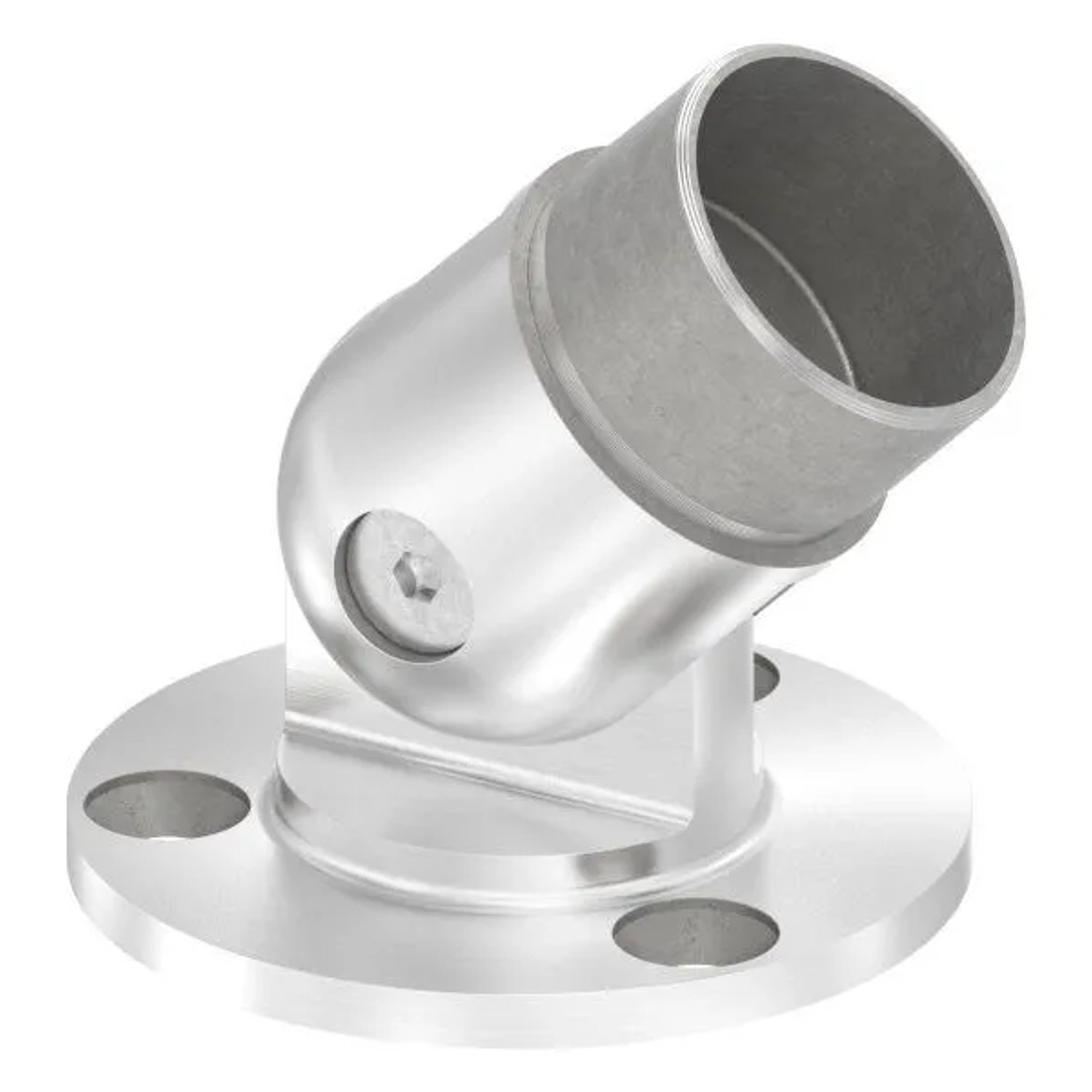 FeNau Wandhalter V2A Für Rohr Ø 48,3 mm Wandstärke 2,0 mm Flexibel