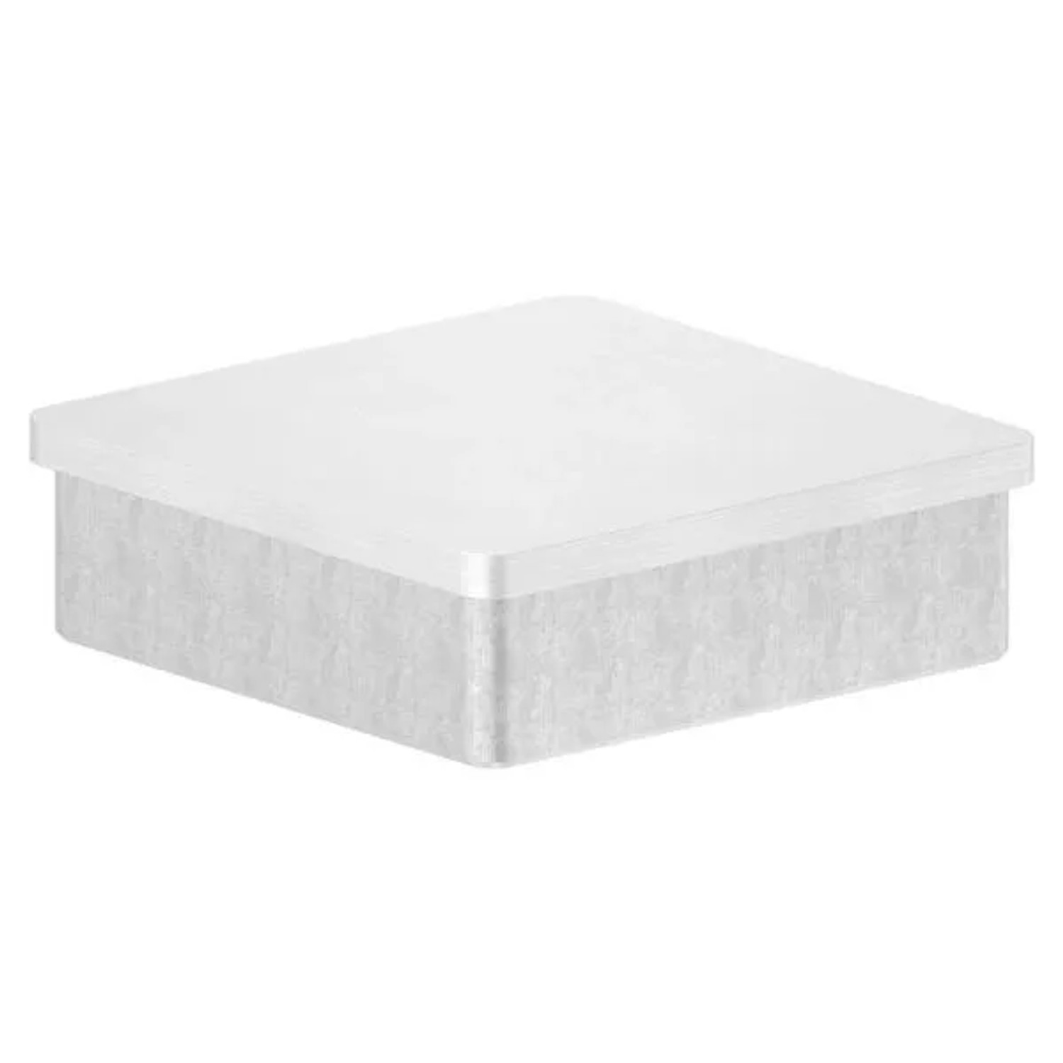 FeNau Einsteckkappe Edelstahl V4A Für Quadratrohr 80 X 80 mm Wandstärke 2,0 mm