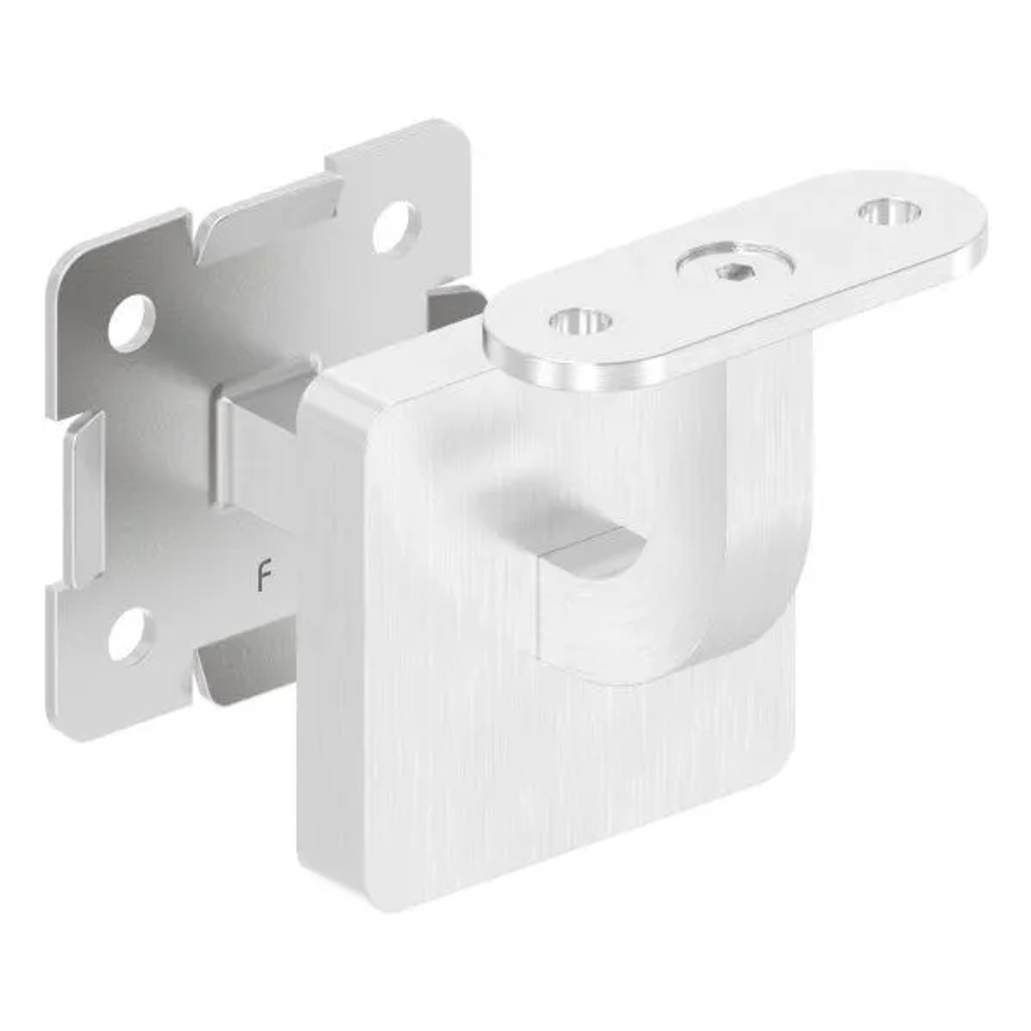 FeNau Handlaufhalter V2A 80 mm Wandabstand 58x58x4 mm Ronde Clipsrosette Verschweißt