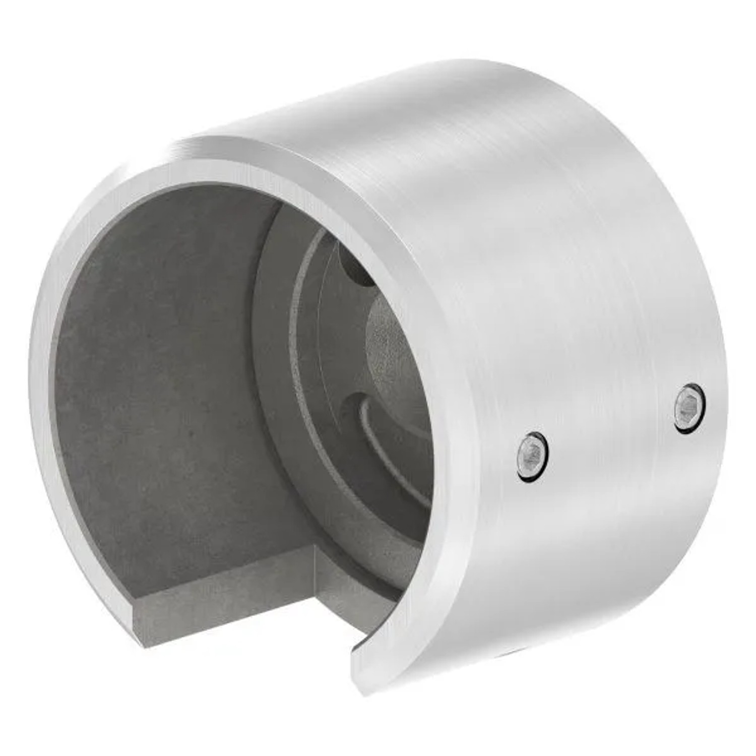 FeNau Wandbefestigung Edelstahl V4A Für Rohr Ø 48,3 mm Rechts