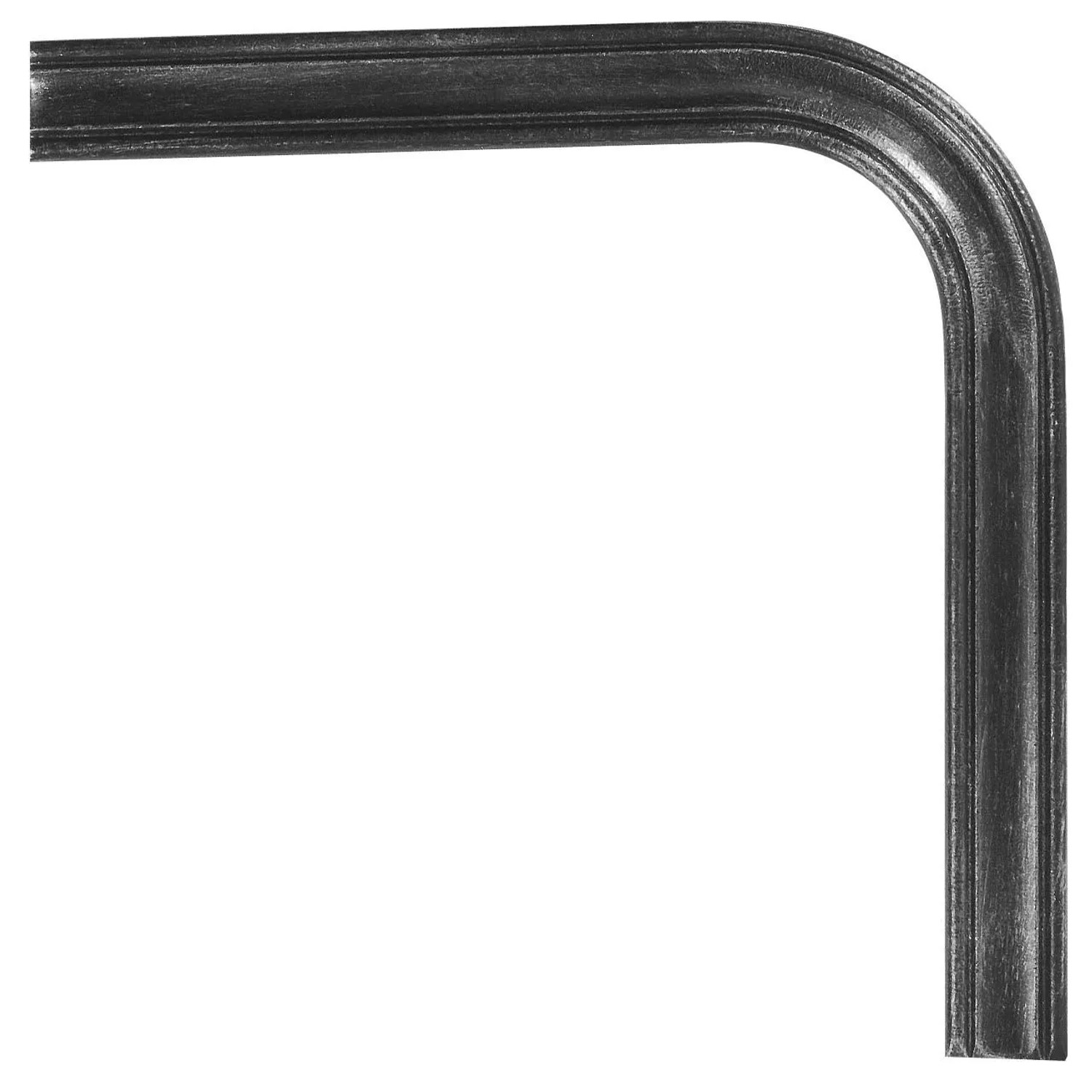 FeNau Handlauf-Bogen 90 Grad 40x8 mm Mit Längsrille Stahl S235JR Schweißbar