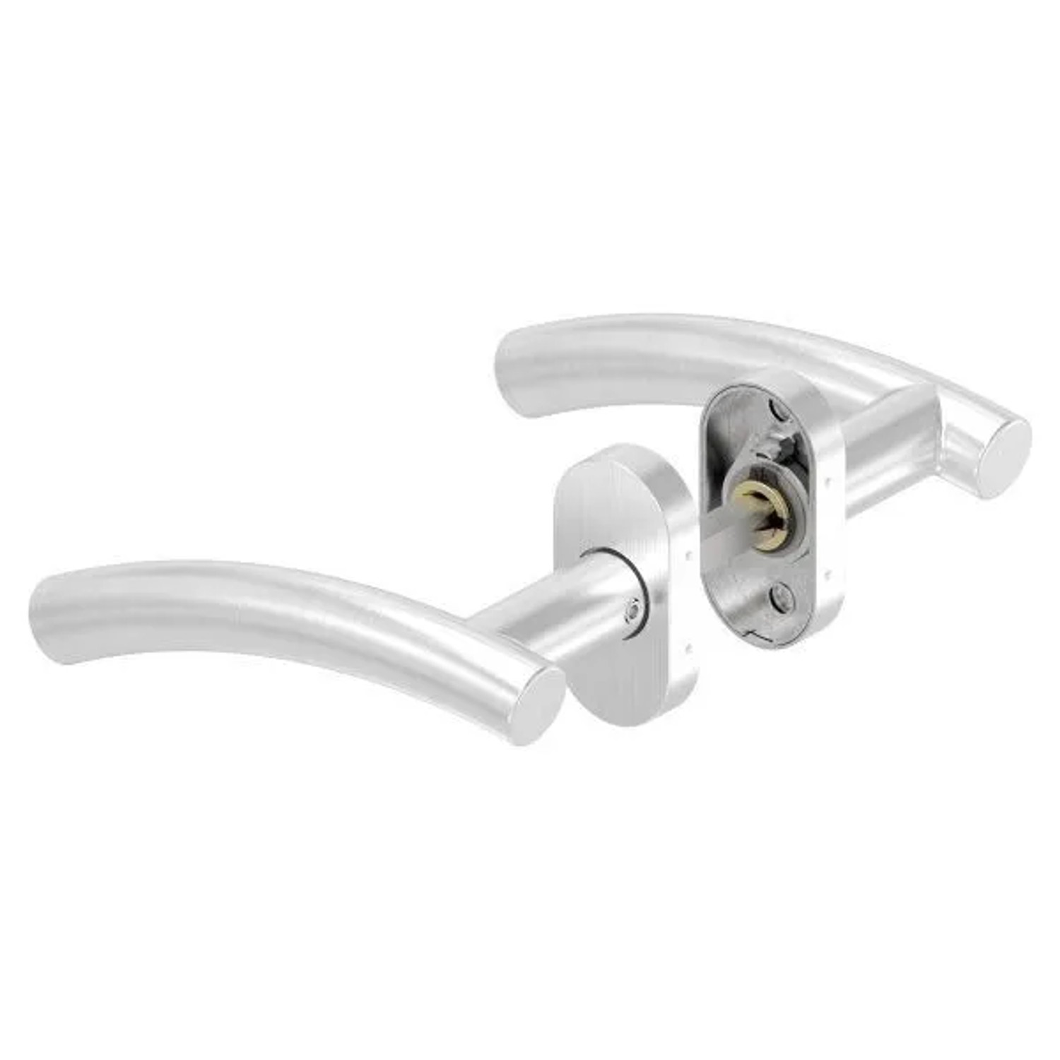 FeNau Türdrücker-Paar V2A Edelstahl 8mm Drückerstift Für 30-60 mm Kastendicke